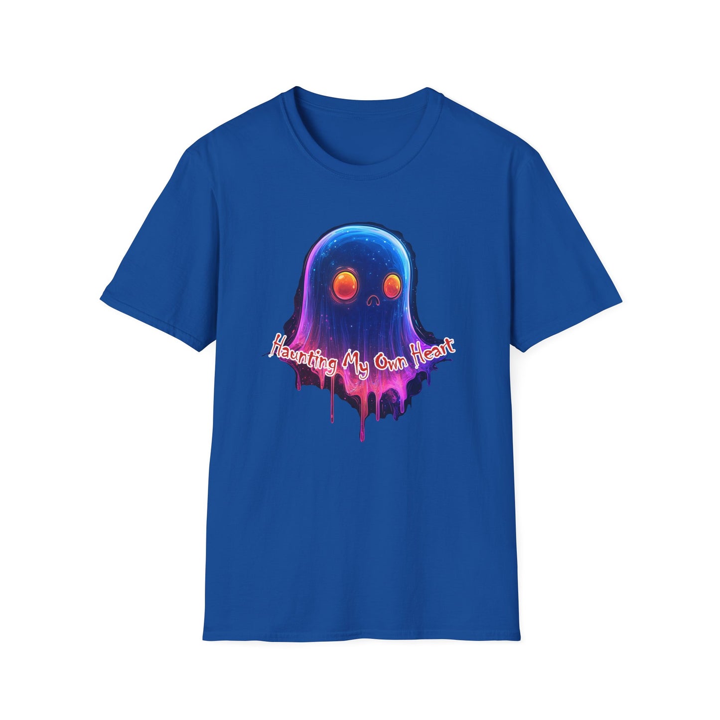 Ghost Vibes T-Shirt — "Beating My Own Heart" Neon Drip Graphic Tee