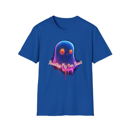Ghost Vibes T-Shirt — "Beating My Own Heart" Neon Drip Graphic Tee