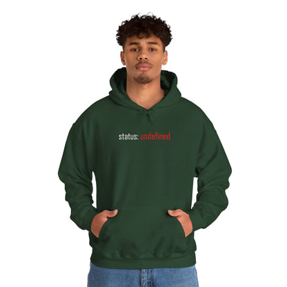 Undefined Status Hoodie - Modern Tech-Inspired Sweatshirt, Unique Gift for Tech Lovers, Casual Wear, Streetwear Style, Cozy Layering