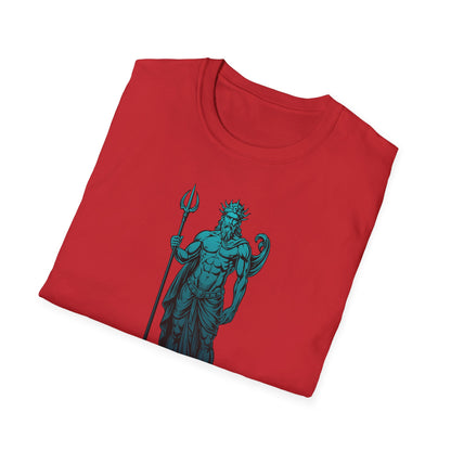 Poseidon Graphic Tee - "Tides Obey Me" Mythical Sea God T-Shirt