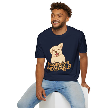 Dog T-Shirt — "Pawsitively Adorable" Cute Puppy Graphic Tee