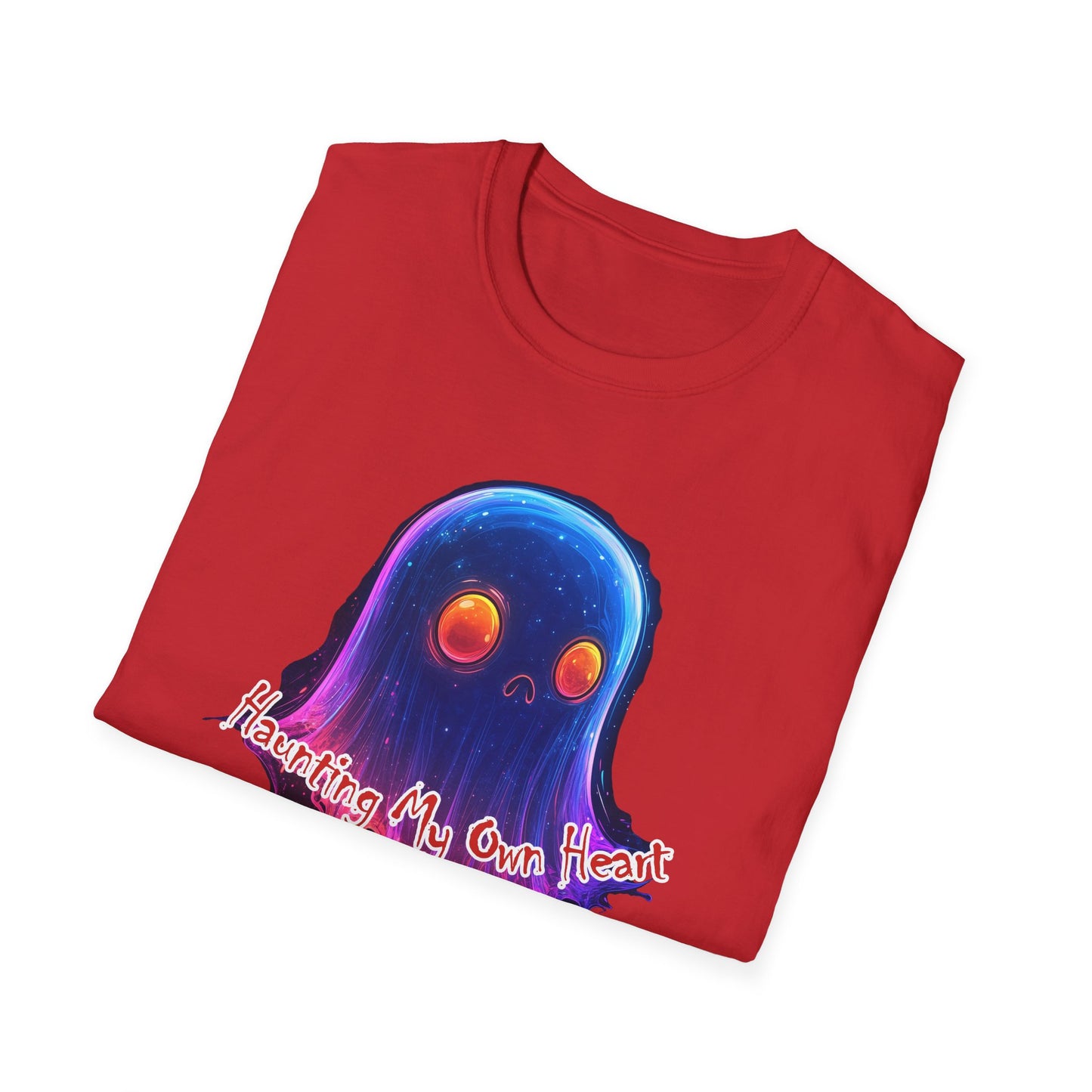 Ghost Vibes T-Shirt — "Beating My Own Heart" Neon Drip Graphic Tee
