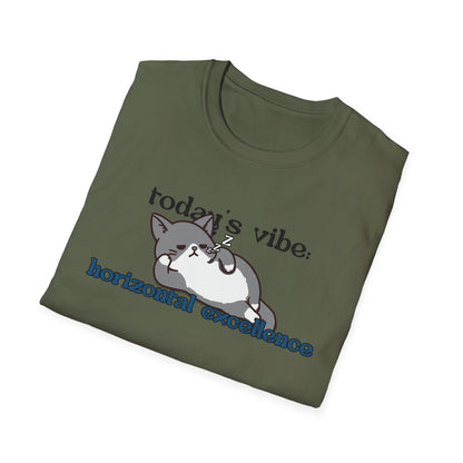 Relaxed Cat "Horizontal Excellence" T-Shirt – Today's Vibe Lazy Cat Tee