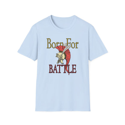 Born For Battle T-Shirt — Spartan Helmet Warrior Graphic Tee