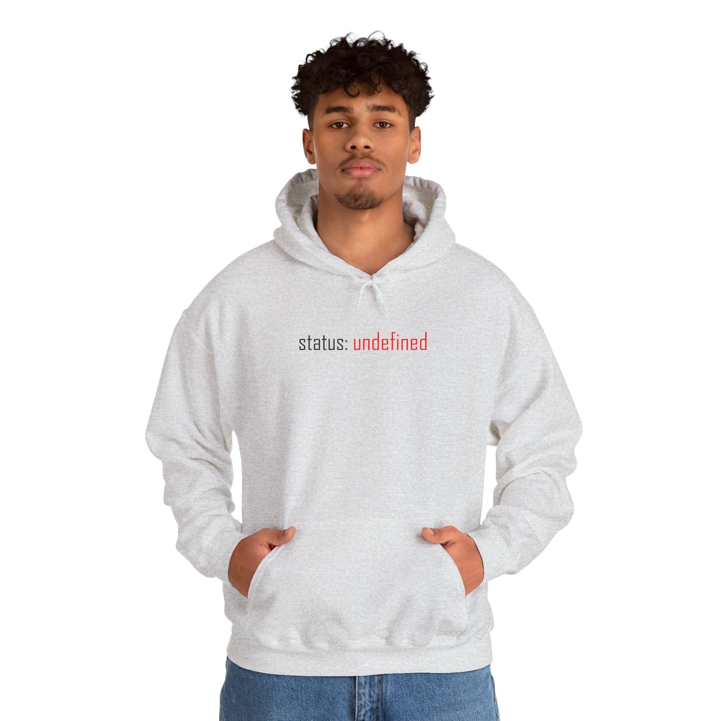 Undefined Status Hoodie - Modern Tech-Inspired Sweatshirt, Unique Gift for Tech Lovers, Casual Wear, Streetwear Style, Cozy Layering