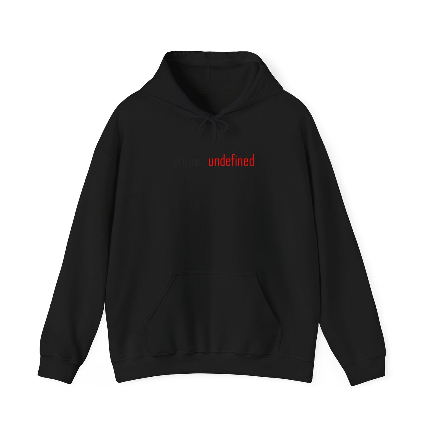 Undefined Status Hoodie - Modern Tech-Inspired Sweatshirt, Unique Gift for Tech Lovers, Casual Wear, Streetwear Style, Cozy Layering