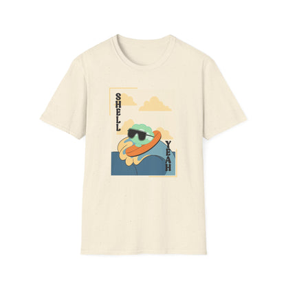 Shell Yeah Turtle T-Shirt — Retro Cool Sea Turtle Graphic Tee