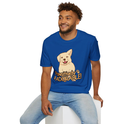 Dog T-Shirt — "Pawsitively Adorable" Cute Puppy Graphic Tee