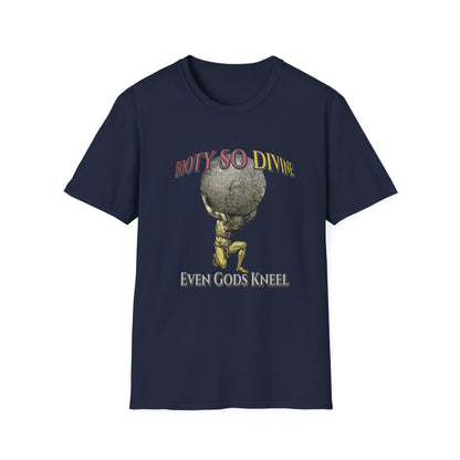 Funny 'Booty So Divine Even Gods Kneel' T-Shirt - Graphic Humor Tee