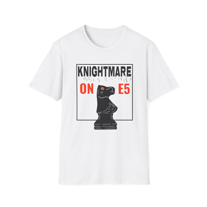 Knightmare on E5 T-Shirt — Chess Knight Graphic Tee