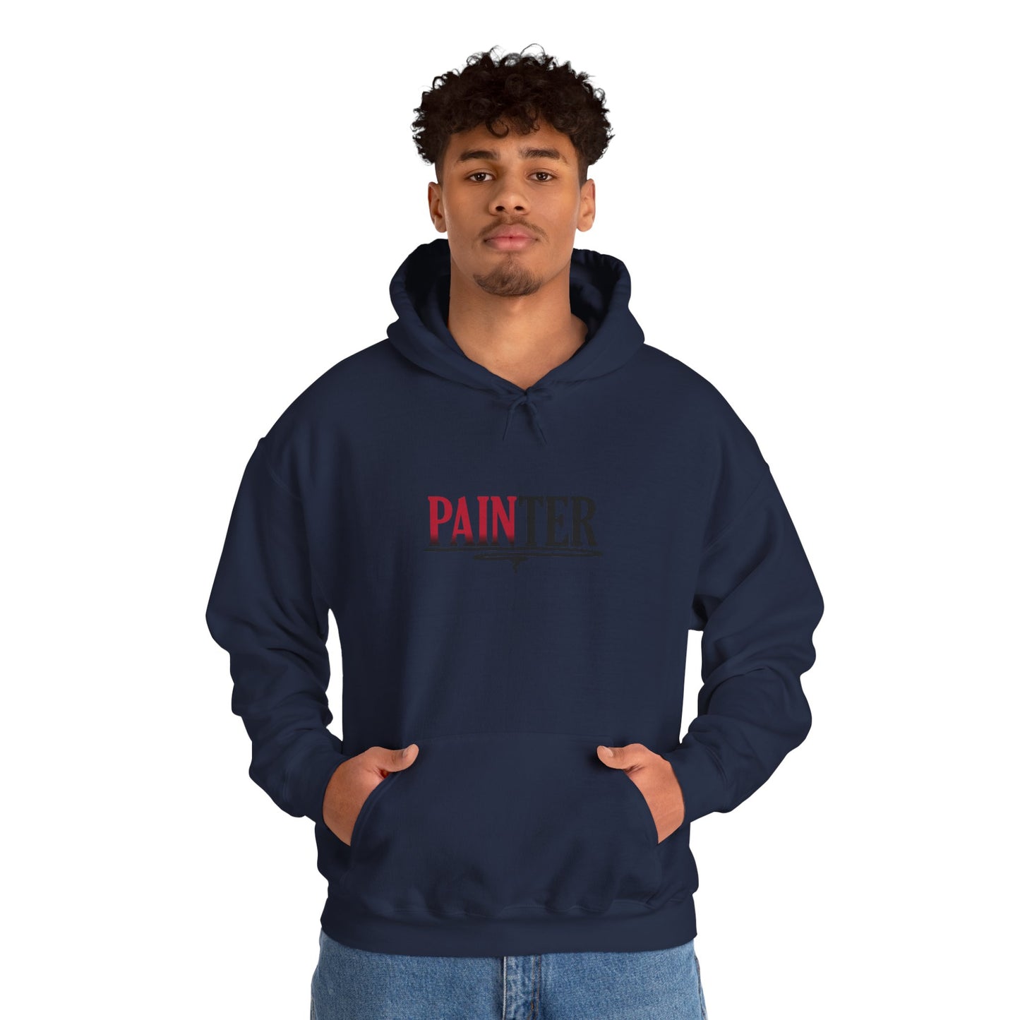 Painter Hoodie – Elegant Retro Text Graphic Pullover for Artists