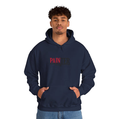 Painter Hoodie – Elegant Retro Text Graphic Pullover for Artists