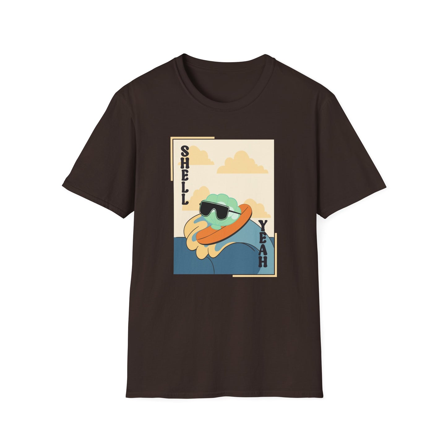 Shell Yeah Turtle T-Shirt — Retro Cool Sea Turtle Graphic Tee