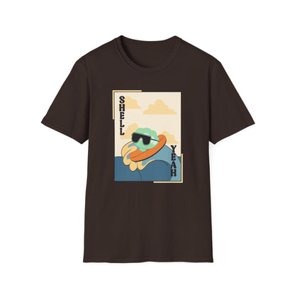 Shell Yeah Turtle T-Shirt — Retro Cool Sea Turtle Graphic Tee