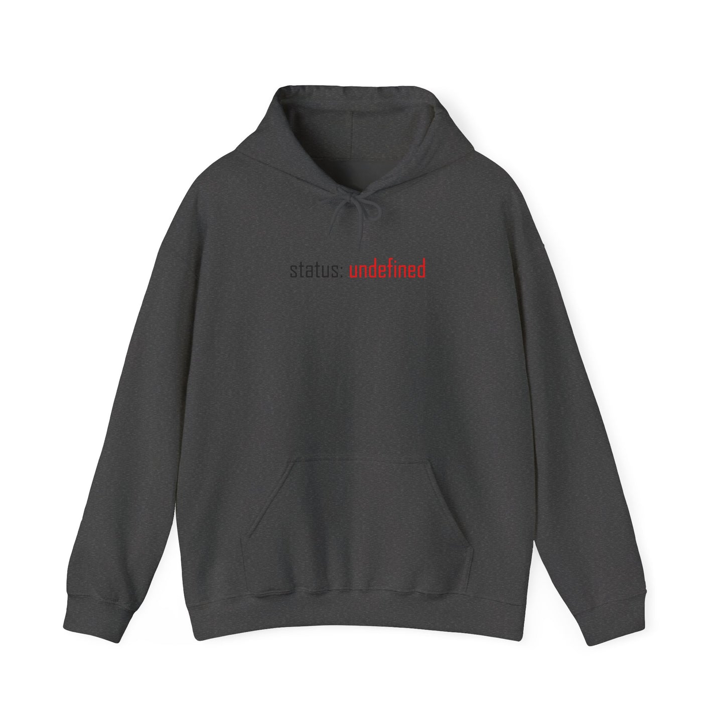 Undefined Status Hoodie - Modern Tech-Inspired Sweatshirt, Unique Gift for Tech Lovers, Casual Wear, Streetwear Style, Cozy Layering