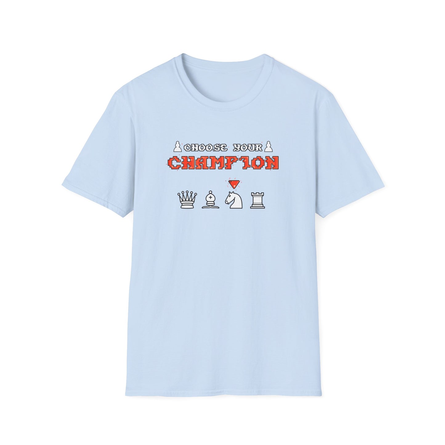 Chess Champion T‑Shirt — I Choose to Be a Champion Chess Pieces Graphic Tee