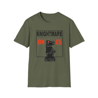 Knightmare on E5 T-Shirt — Chess Knight Graphic Tee